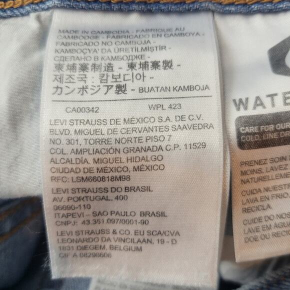 Levi's Ribcage Straight Ankle Jeans Light Wash Size 32/27 - Picture 10 of 10